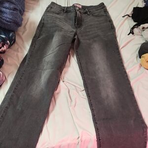 Juicy Couture Women's Charcoal Straight Leg Jeans